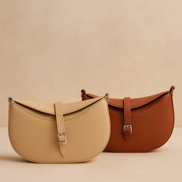 4480070-1 کیف تک سگک چرم رنگ - مانتو پاتریس رشت