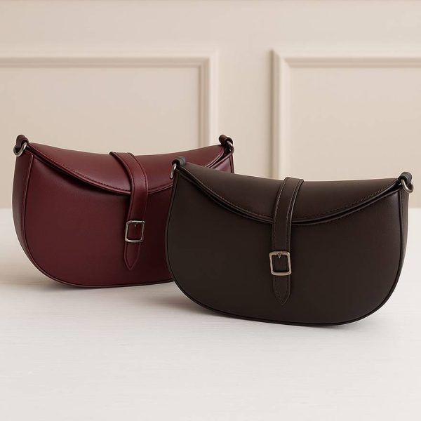 کیف تک سگک چرم رنگ - مانتو پاتریس رشت