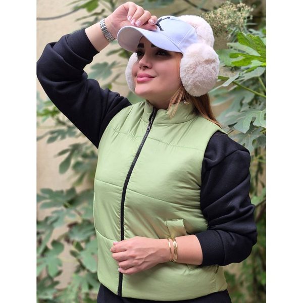 پافر زیپی کراپ رنگی - مانتو پاتریس رشت