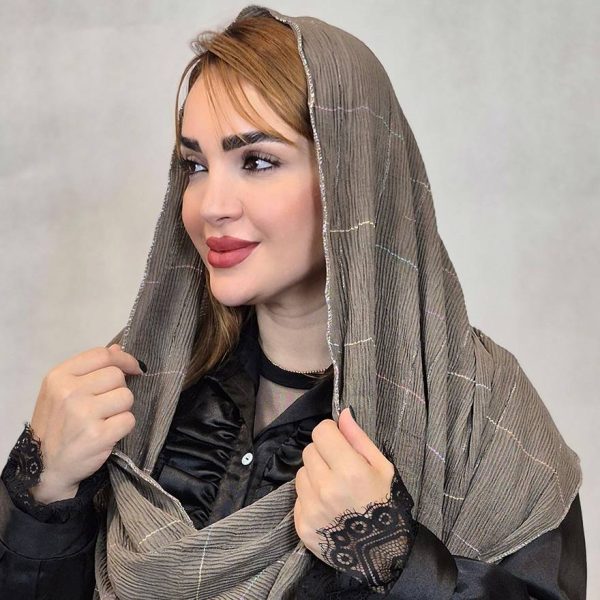 4600045-10 شال وارداتی چهارخونه - مانتو پاتریس رشت