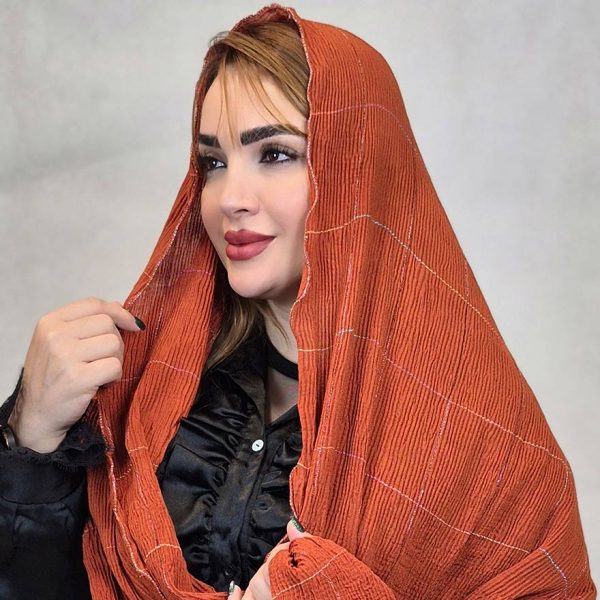 4600045-11 شال وارداتی چهارخونه - مانتو پاتریس رشت