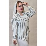 مانتو راه راه ترک تک جیب - مانتو پاتریس رشت