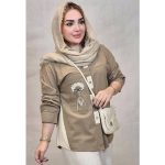 مانتو لینن جیب گلدوزی بغل کنفی