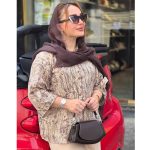شومیز گلدار تک جیب -