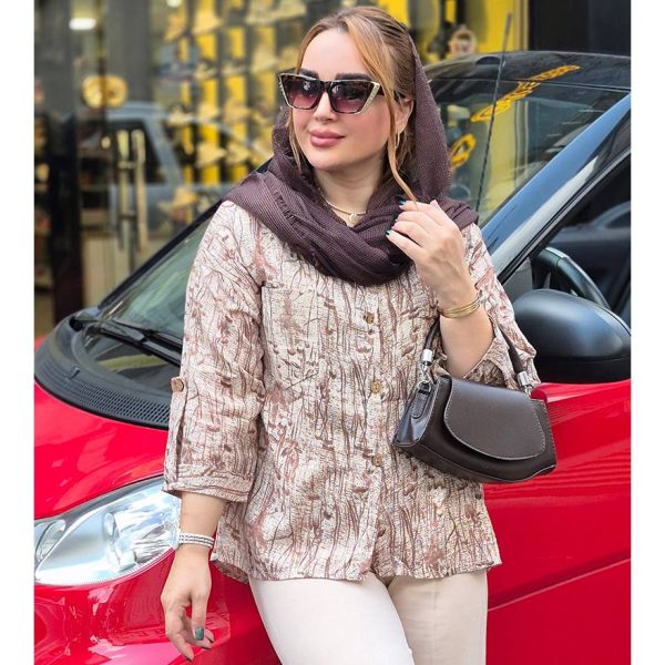 شومیز گلدار تک جیب - مانتو پاتریس رشت