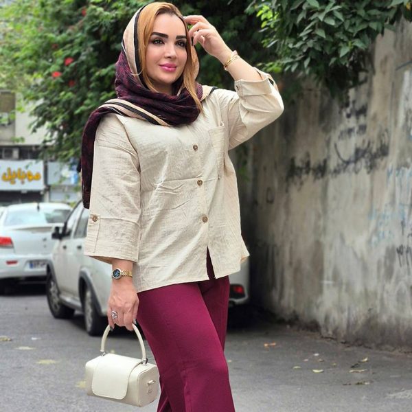 شومیز شنل تک جیب - مانتو پاتریس رشت