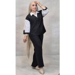 ست شومیز شلوار دو رنگ