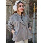 بارانی 4 دکمه تی سی کلاهدار