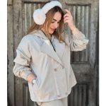 بارانی 4 دکمه تی سی کلاهدار