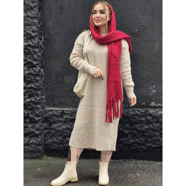 4660010-1 کفتان بغل چاک بافت - مانتو پاتریس رشت