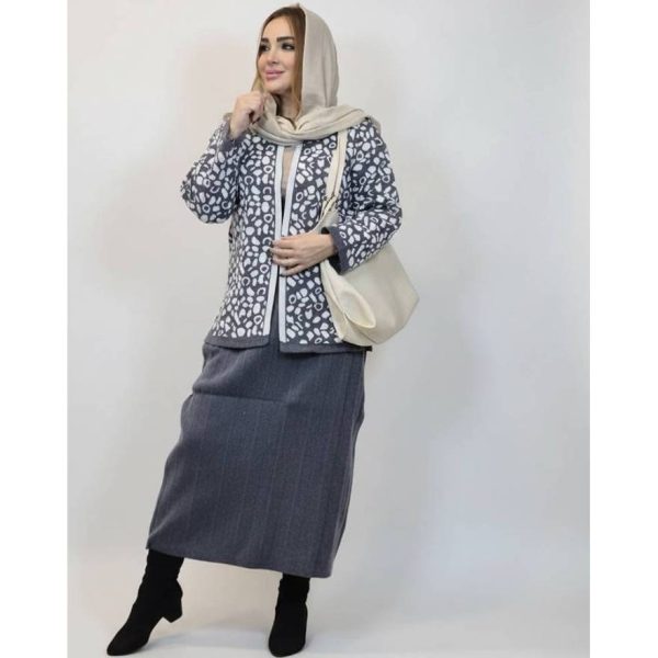 ست کت دامن پلنگی - مانتو پاتریس رشت