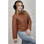 کت کراپ چرم- مانتو پاتریس رشت