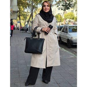 بارانی بلند ژیله دار - مانتو پاتریس رشت