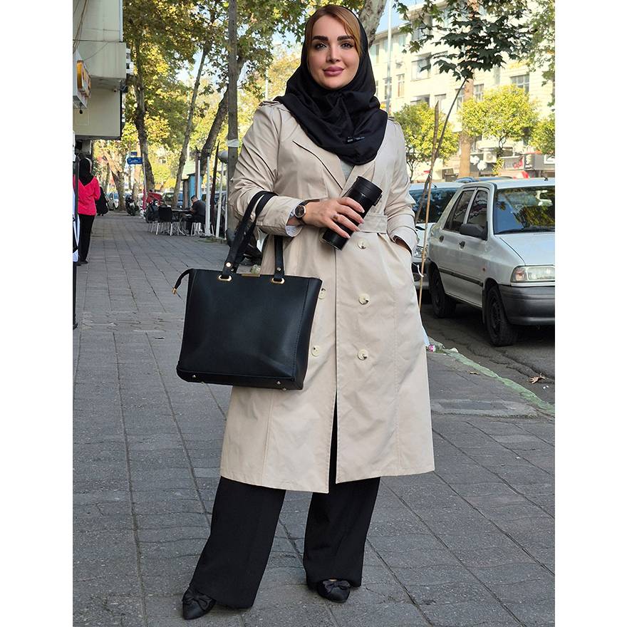 بارانی بلند ژیله دار - مانتو پاتریس رشت