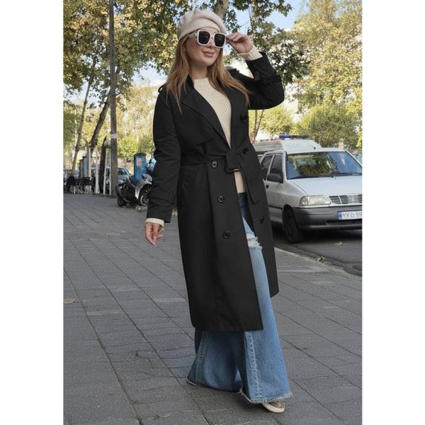 25900145-5 بارانی بلند ژیله دار - مانتو پاتریس رشت