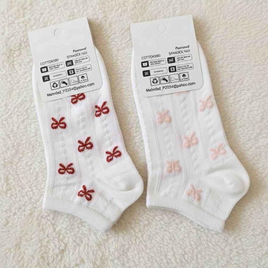 جوراب مچی پاپیون سفید - مانتو پاتریس رشت