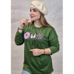 بلوز آستین بلند چاپ پروانه و قلب - مانتو پاتریس رشت