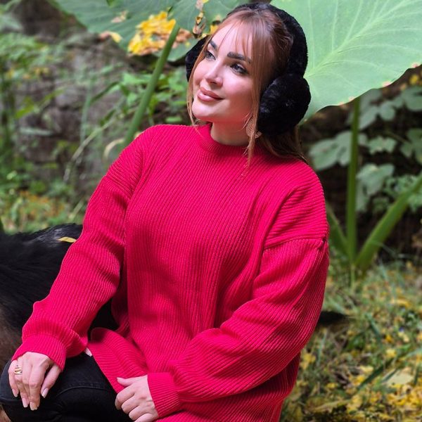 تونیک بافت یقه گرد رنگی - مانتو پاتریس رشت