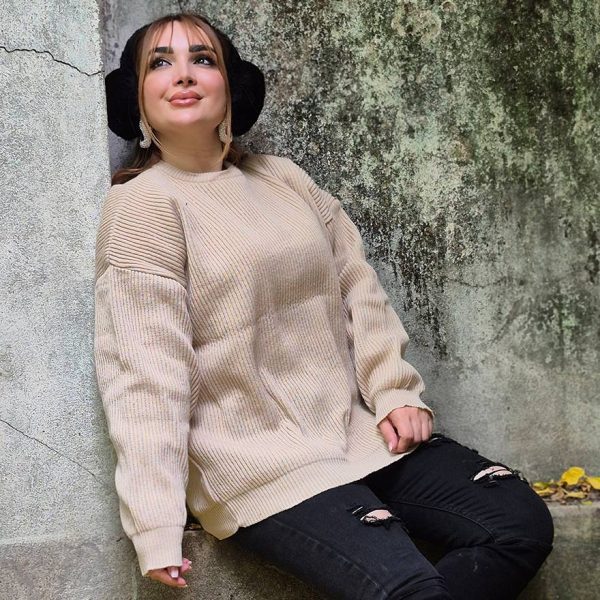 تونیک بافت یقه گرد رنگی - مانتو پاتریس رشت