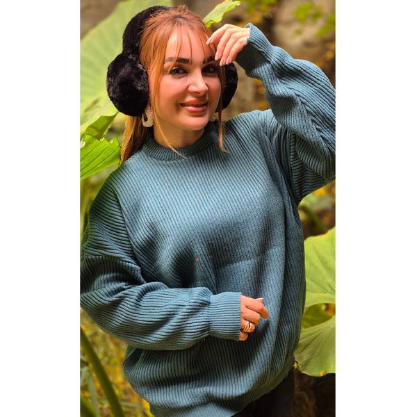 تونیک بافت یقه گرد رنگی - مانتو پاتریس رشت