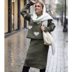 ست بلوز سارافون بافت قلبی - مانتو پاتریس رشت