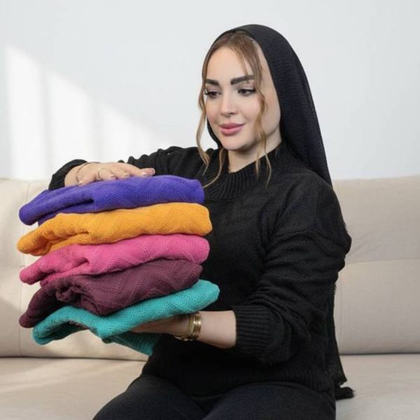 30200427-6 بلوز بافت کراپ زیگ زاگ - مانتو پاتریس رشت