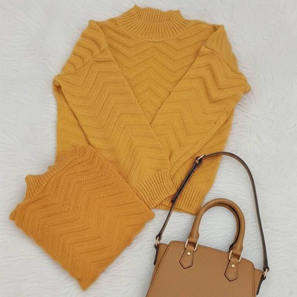 بلوز بافت کراپ زیگ زاگ - مانتو پاتریس رشت