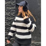 تونیک بافت یقه شل راه راه - مانتو پاتریس رشت