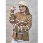 بلوز بافت پینترستی راه راه - مانتو پاتریس رشت