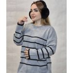 بلوز بافت پینترستی راه راه - مانتو پاتریس رشت