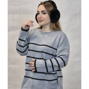 بلوز بافت پینترستی راه راه - مانتو پاتریس رشت