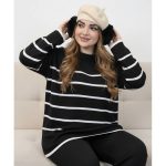 بلوز بافت پینترستی راه راه - مانتو پاتریس رشت