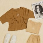 تیشرت کراپ نخ پنبه الو - مانتو پاتریس رشت