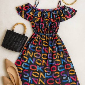 پیراهن بندی چین دار