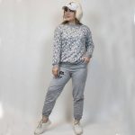 ست بلوز شلوار ملانژ گلدار - مانتو پاتریس رشت