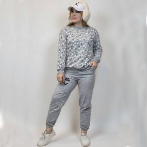 ست بلوز شلوار ملانژ گلدار - مانتو پاتریس رشت