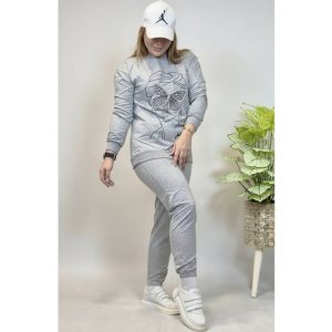 ست بلوز شلوار ملانژ پروانه مرواریدی - مانتو پاتریس رشت