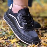 کتونی ونس مشکی کرم - مانتو پاتریس رشت