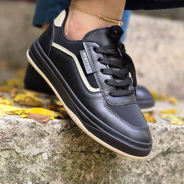 33000476-3 کتونی ونس مشکی کرم - مانتو پاتریس رشت