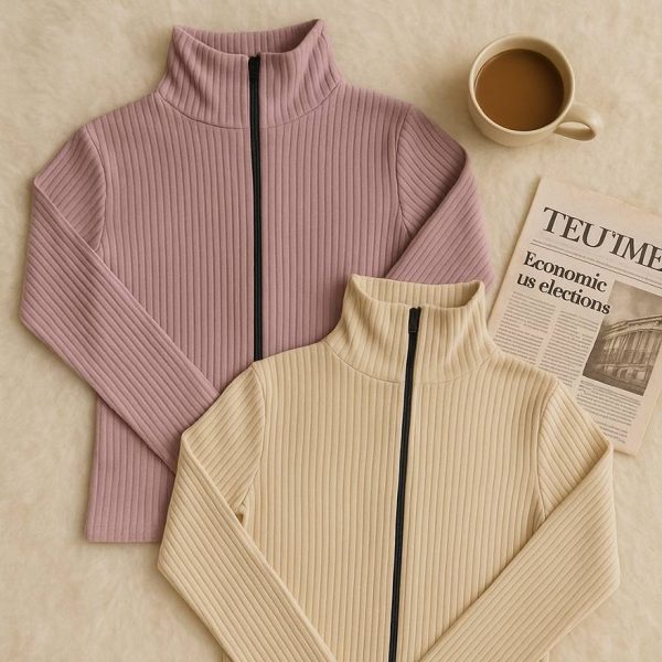 بلوز فانریپ تمام زیپ - مانتو پاتریس رشت