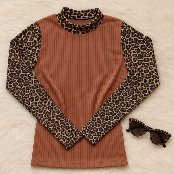 بلوز آستین پلنگی - مانتو پاتریس رشت