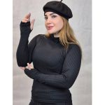 بلوز یقه اسکی فینگری فانریپ