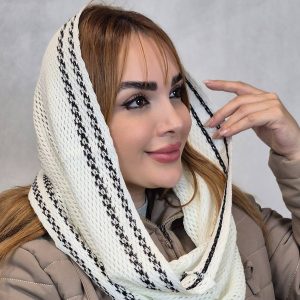 شال رینگی بافت حاشیه دار