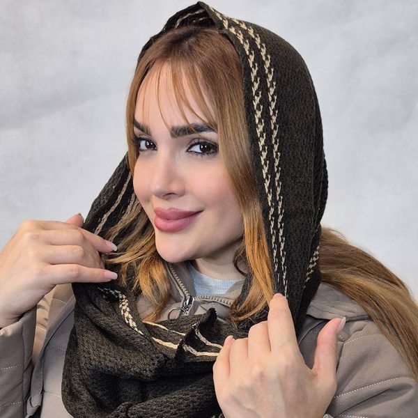 شال رینگی بافت حاشیه دار