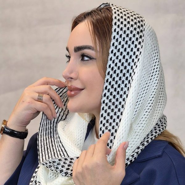 شال رینگی بافت حاشیه دار