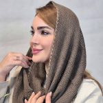 شال رینگی حاشیه دار بافت