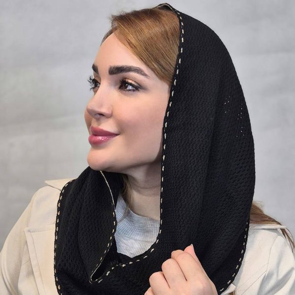 شال رینگی حاشیه دار بافت