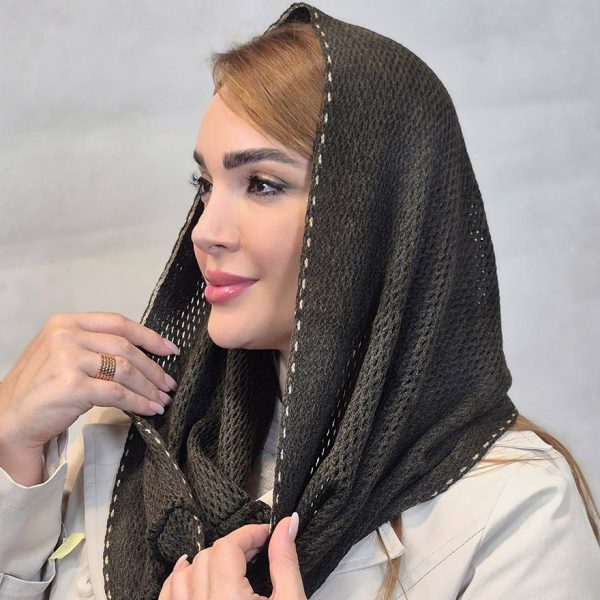 شال رینگی حاشیه دار بافت