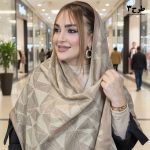 شال مخمل طرحدار - مانتو پاتریس رشت