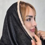 شال لبه مخمل مشکی - مانتو پاتریس رشت